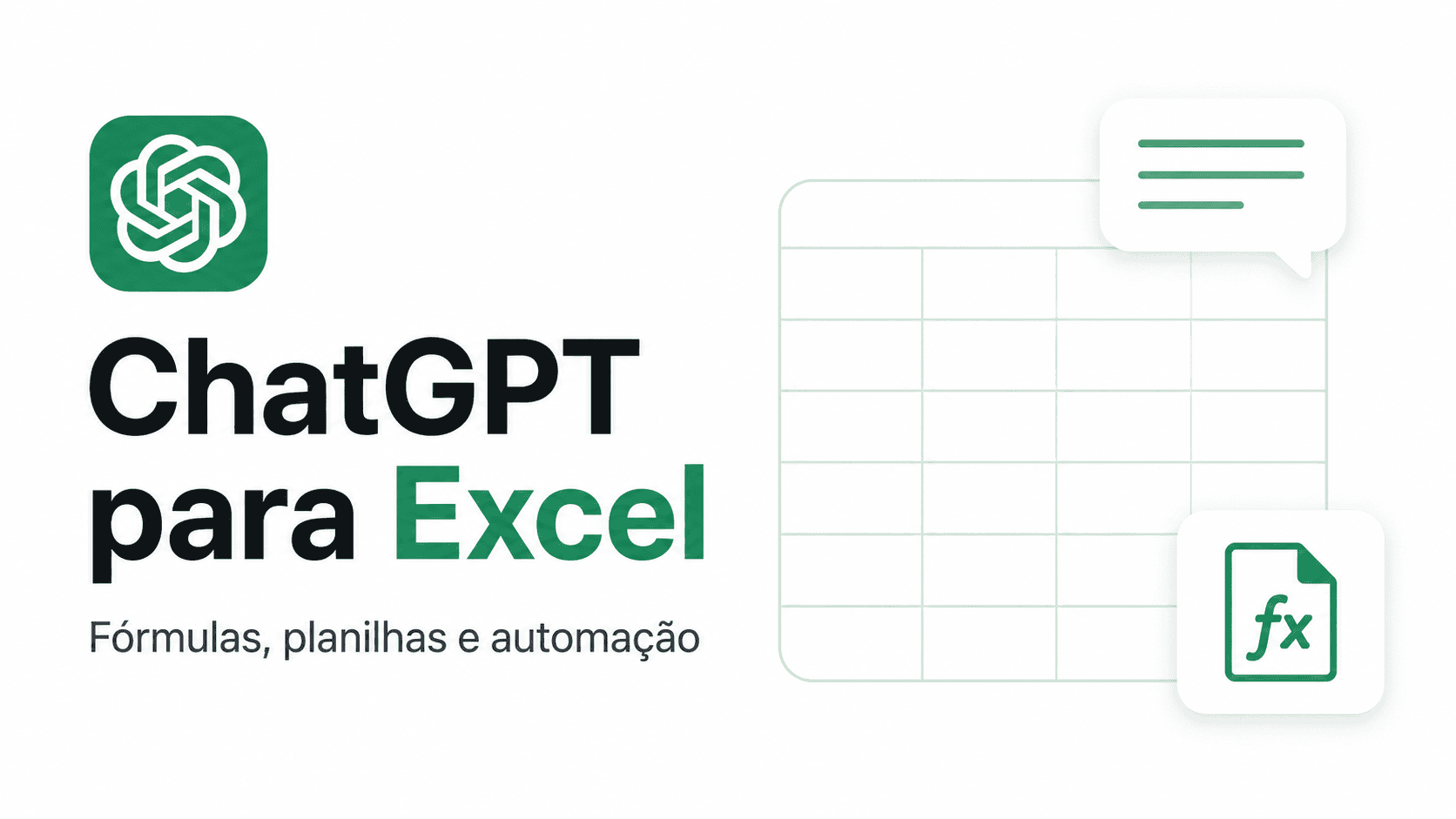 ChatGPT para Excel ajudando a criar fórmulas e analisar planilhas