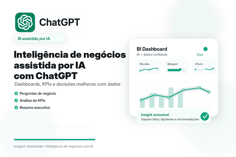Inteligência de negócios assistida por IA com ChatGPT