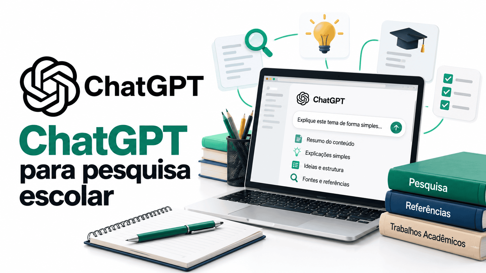 ChatGPT para pesquisa escolar: como usar com fontes e autoria