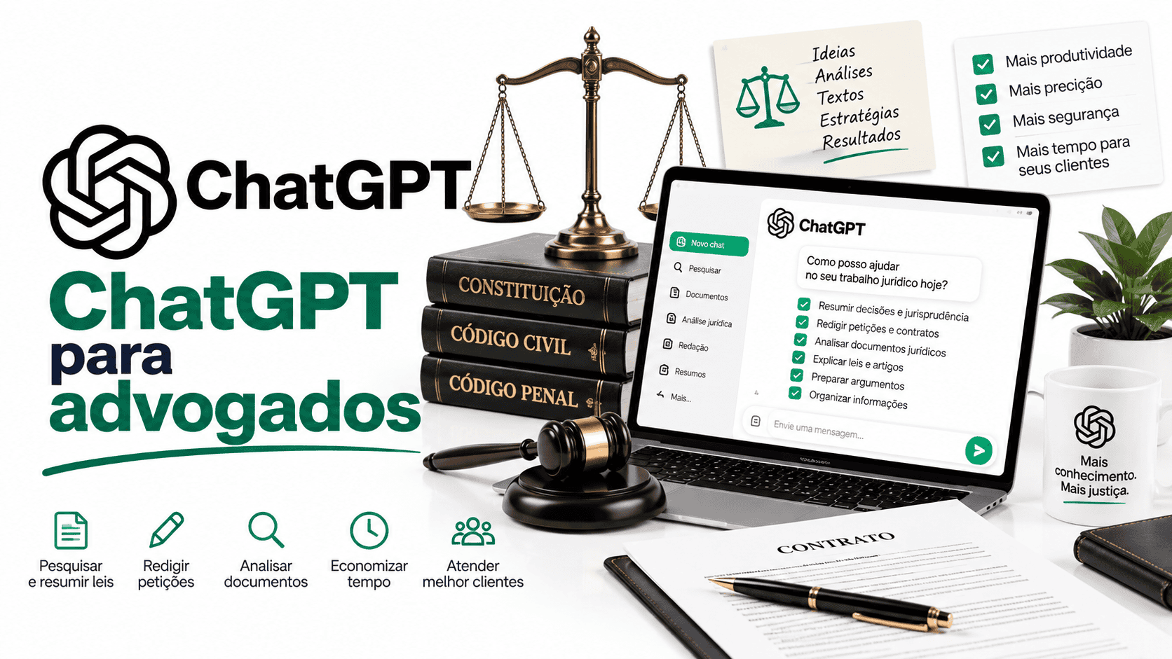 ChatGPT para advogados: como usar na advocacia com segurança, sigilo e revisão