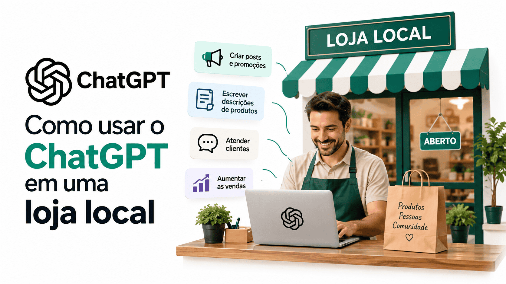Como usar o ChatGPT em uma loja local sem inventar preços ou estoque