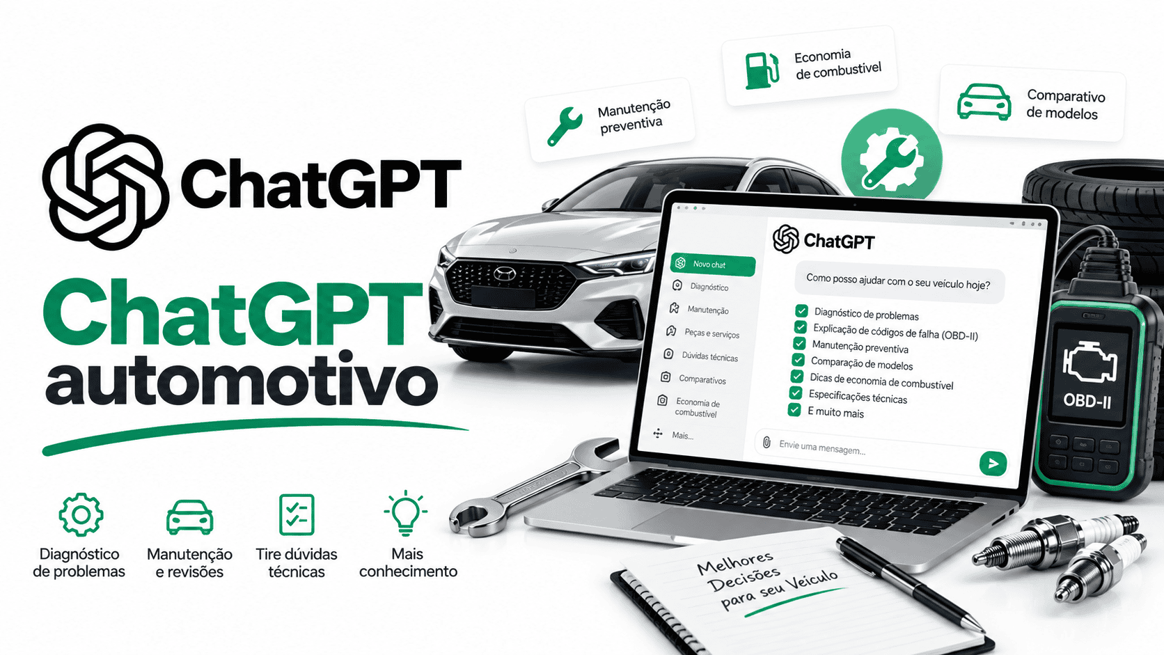 ChatGPT automotivo: como usar no carro, na manutenção e em negócios do setor