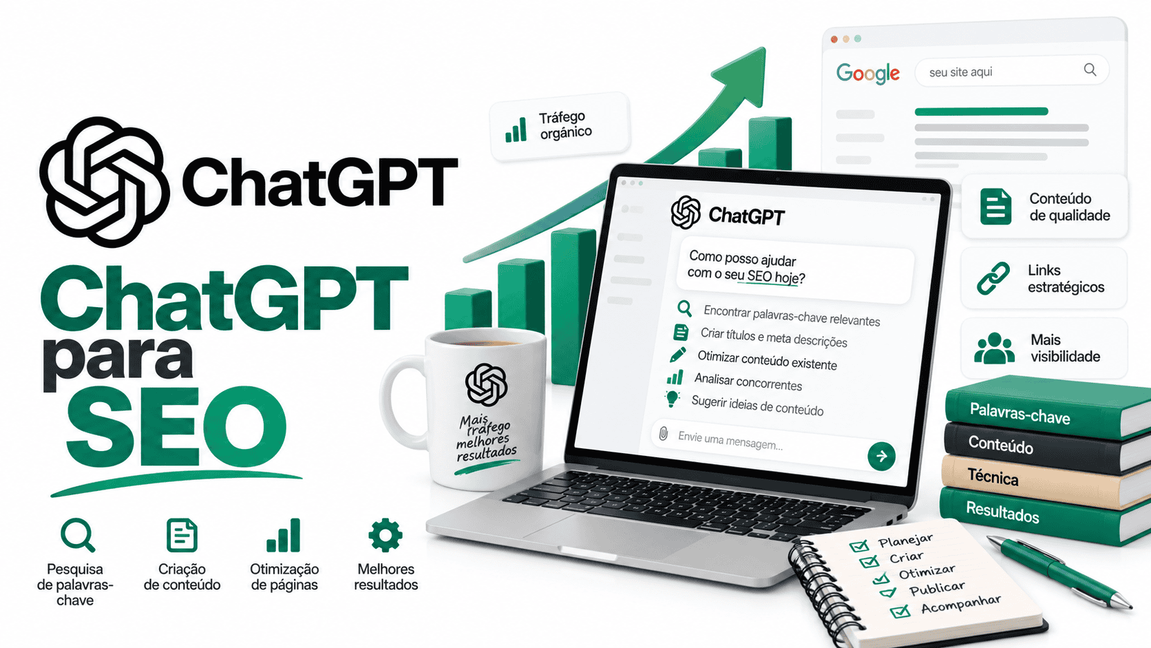ChatGPT para SEO: como pesquisar, otimizar e medir com dados reais